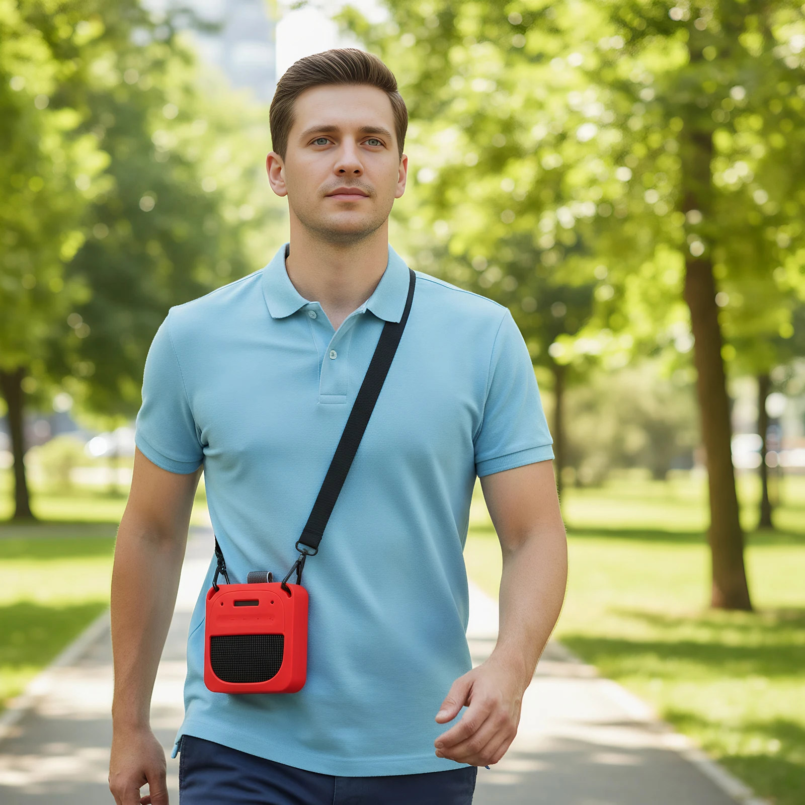 Funda de silicona para altavoz Bose SoundLink Micro II BT, funda protectora con mosquetón, funda de viaje, accesorios para altavoces - imagen 3