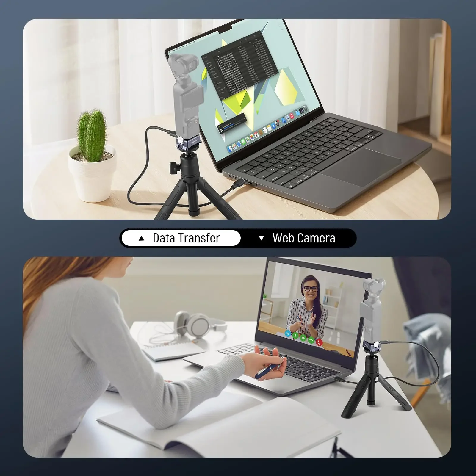 NEEWER Base adaptadora de carga para DJI Osmo Pocket 3 con rosca 1/4 tipo Arca cola de milano dedos plegables magnéticos para trípode - imagen 4