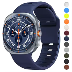 Correa deportiva de silicona suave para Samsung Galaxy Watch Ultra 2025 2024, correa para Galaxy Ultra de 47mm, correas sin huecos, accesorio de pulsera