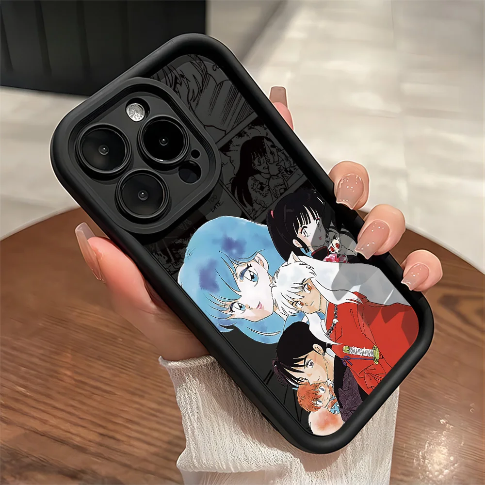 Anime Inuyashas Art Eye funda de teléfono caliente para IPhone 17 16e 16 15 14 13 12 11 Air Pro Max Mini XR XS X 7 8 6 6s Plus TPU contraportada - imagen 4