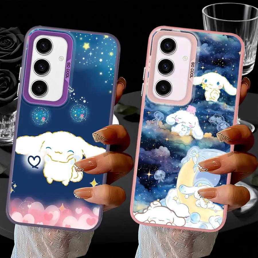 Funda para Samsung Galaxy A73 A22 A52 A53 A24 A36 A33 A34 A32 A23 A25 A26 funda trasera para teléfono cielo estrellado Cinnamoroll