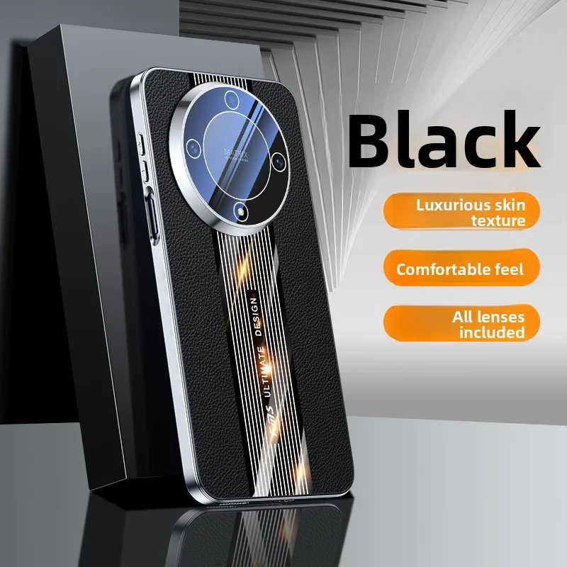 Para Huawei Honor X9C funda de lujo dura de cuero PU revestimiento funda protectora trasera para Huawei Honor X9C X9B X9A carcasa de teléfono