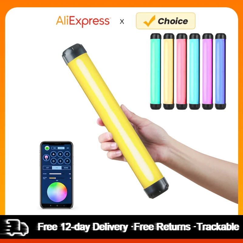 Weeylite-Palo de luz RGB portátil K21, tubo de luz LED, varita de luz de relleno para fotografía, 2500K-8500K, regulable, 29 efectos de iluminación de escena