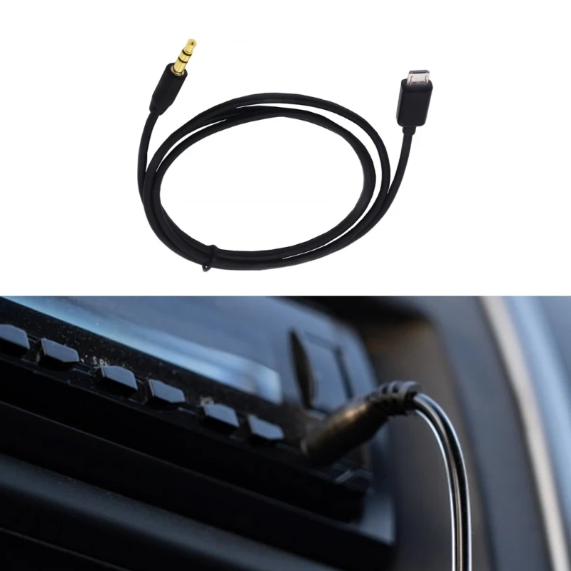 DurabilidadMicros USB a audio de 3,5 mm Cable auxiliar para coche para i9500 i9600 NOTA2 N7100 para entrada auxiliar de automóvil y altavoces portátiles - imagen 5
