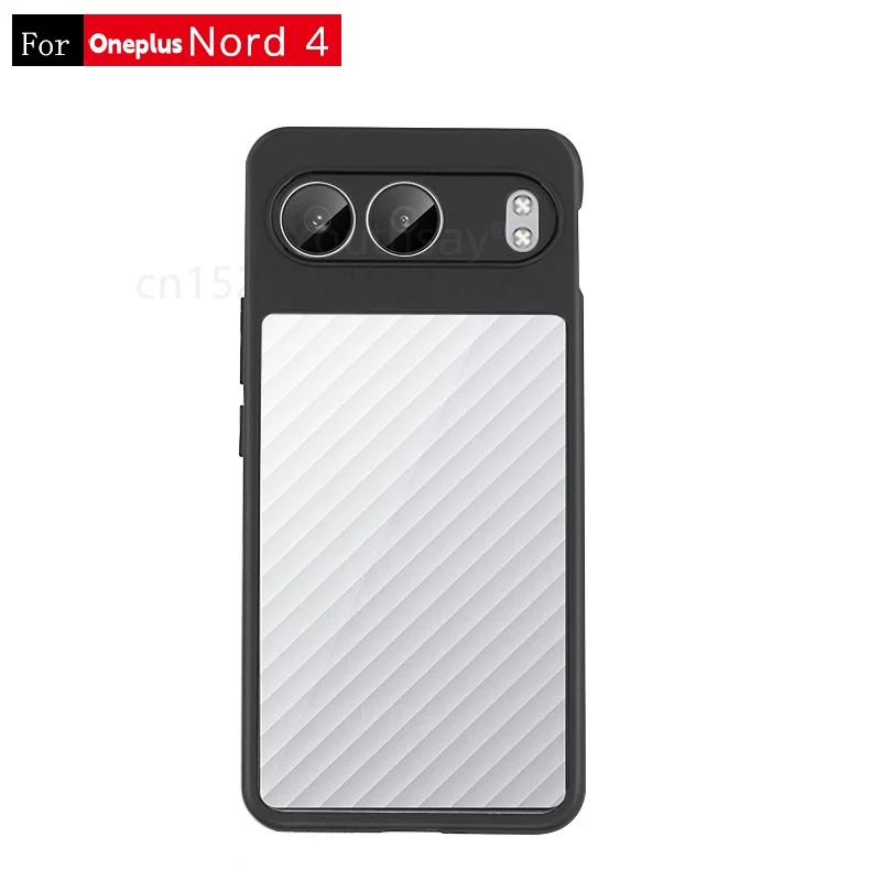 Funda para Oneplus Nord 4, carcasa transparente a dura prueba de golpes, parachoques trasero - imagen 2