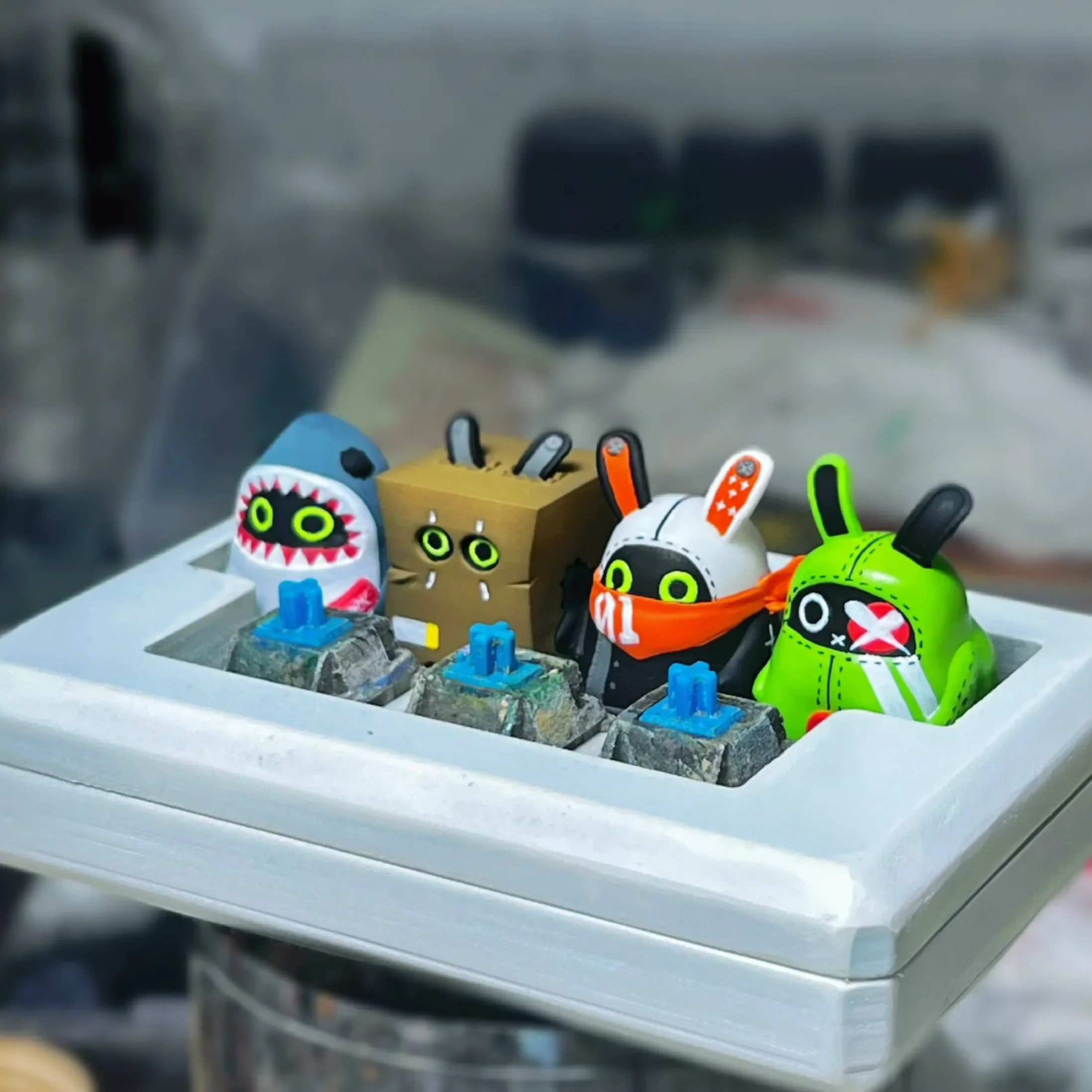 Tapa de tecla Bangboo Zenless Zone Zero, tapas de teclado de resina para juegos, teclas artesanales, Teclado mecánico, teclas de Anime personalizadas - imagen 3