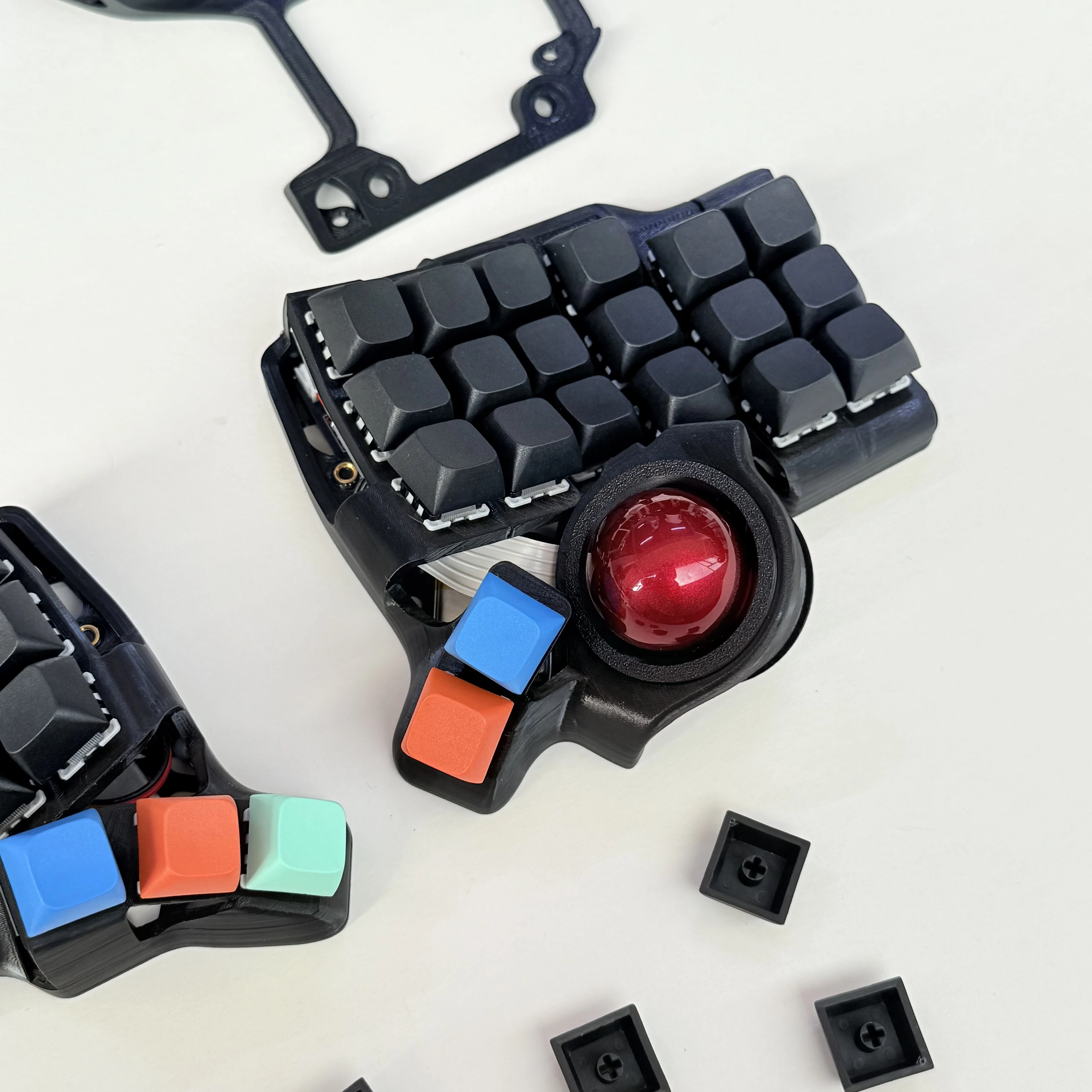 Charybdis 3X6 Trackball Split teclado soporte versión Hotswap Kit Bluetooth inalámbrico Charybdis Mini teclado ergonómico ZMK/QMK - imagen 2