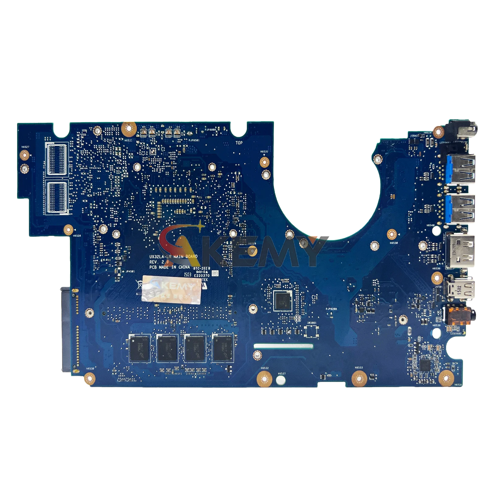 Placa base para ordenador portátil UX32LA para ASUS ZenBook UX32L BX32LN BX32LA UX32LA UX32LN placa base para portátil con CPU I3 I5 I7 100% pruebas OK - imagen 2