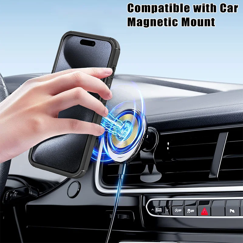 Para Magsafe magnético suave TPU borde + PC transparente a prueba de golpes funda de teléfono para IPhone 15 Pro Max 13 12 11 14 Pro Max cubierta de parachoques - imagen 3