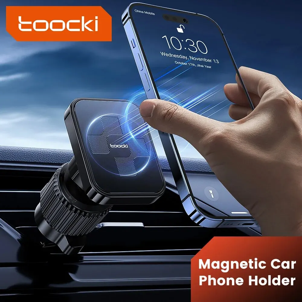Toocki soporte magnético para teléfono de coche soporte de montaje para teléfono con ventilación de aire para iPhone 15 14 13 12 PM Xiaomi Samsung soporte Universal para teléfono móvil
