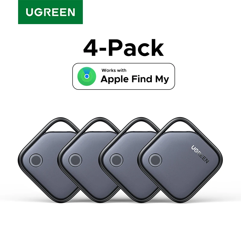 UGREEN Rastreador Bluetooth inteligente, buscador de llaves Localizador de artículos SmartTag Buscador de teléfono con batería de hasta 2 años para Apple Find My (solo IOS)
