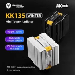 Mechanic Master KK135 Disipador de Aire doble torre negro/blanco