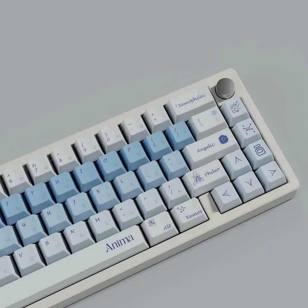 1 Set Anima Isekaijoucho Nemophlia Vtuber Keycaps PBT Dye Sub Key Caps Cherry Profile Anime Keycap For MX Switches Keyboard - imagen 5