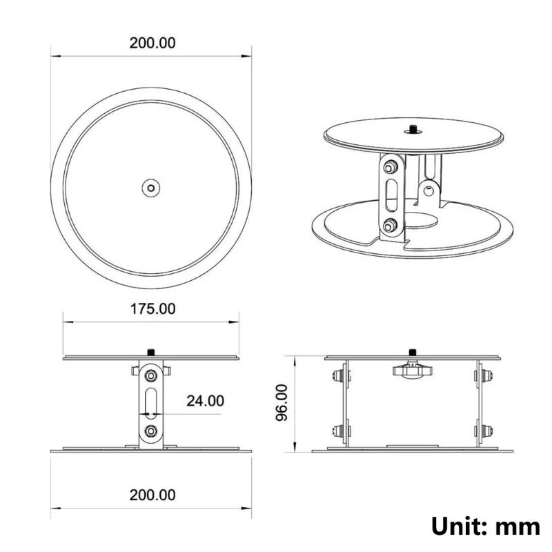 Soporte soporte soporte del proyector escritorio J1HC para hombres y mujeres con diseño resistente - imagen 3