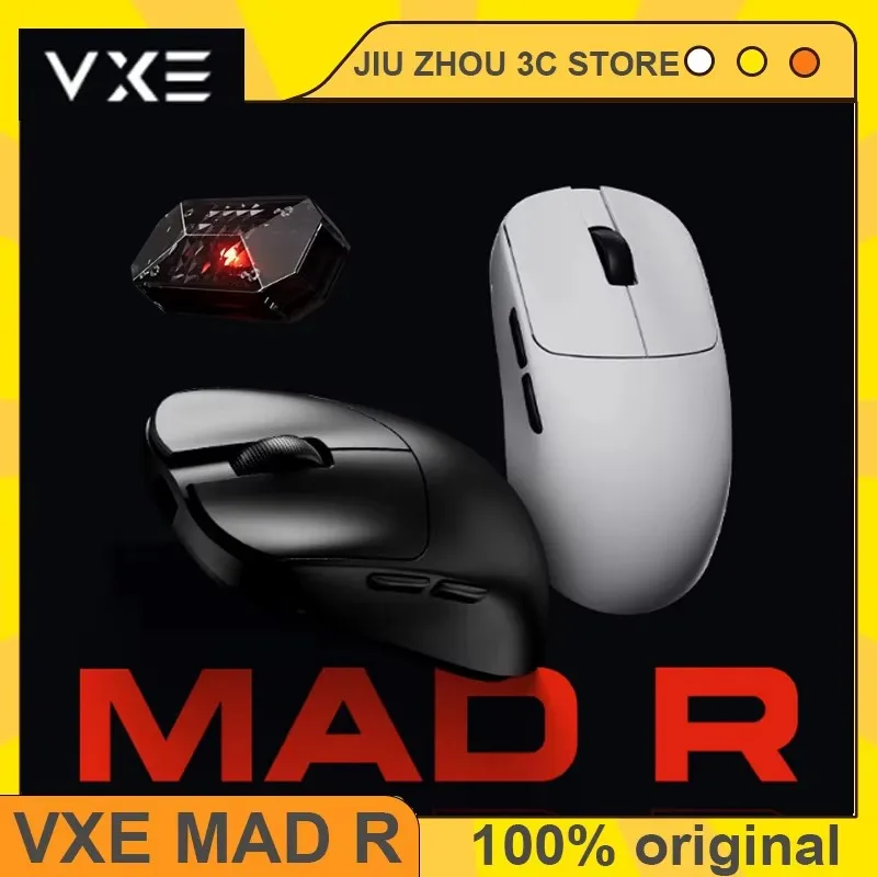 VGN VXE Mad R/Mad R Ratón inalámbrico principal Paw3395/3950 Smart Speed X inalámbrico ligero ergonómico personalizado Gaming Esports Mouse