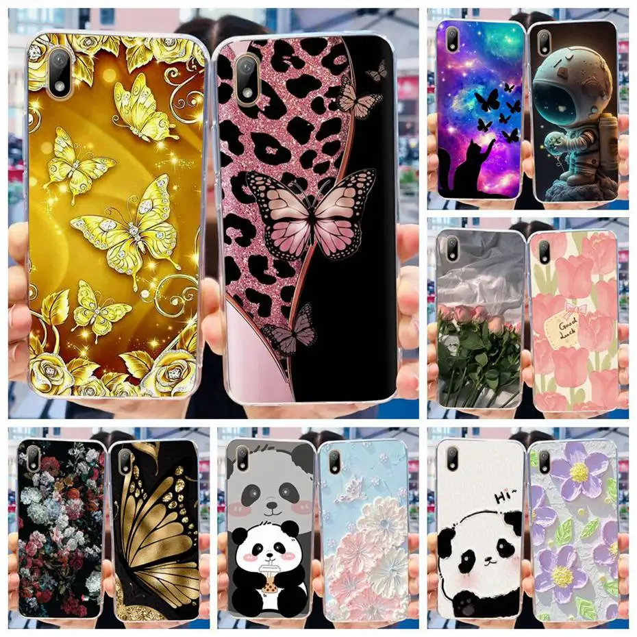 Funda con estampado para Huawei Y5 (2019), carcasa trasera de TPU de silicona suave, AMN-LX9, Y5 2019