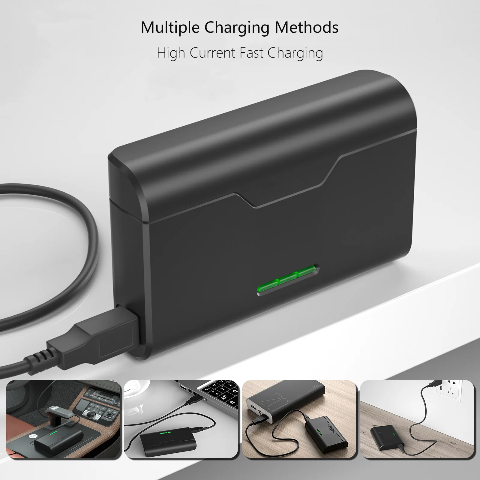 NP-BX1 NPBX1 batería + cargador rápido caja de almacenamiento de tarjeta TF para Sony HX300 HX400 HX50 HX60 GWP88 AS15 WX350 DSC RX1 RX10 - imagen 5