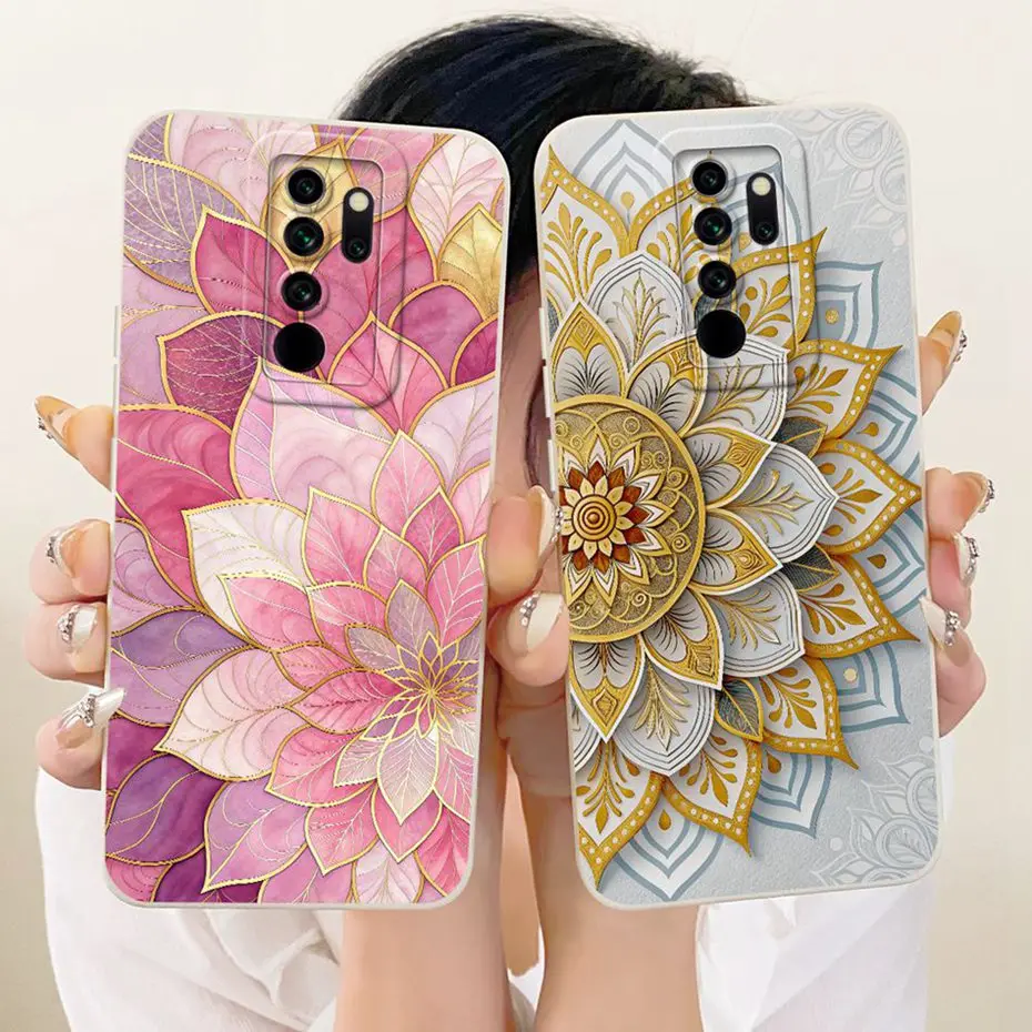 Bonita funda de teléfono estampada para Xiaomi Redmi Note 8 Pro, fundas de silicona suave a prueba de golpes para Redmi Note8 8Pro, fundas para parachoques - imagen 2