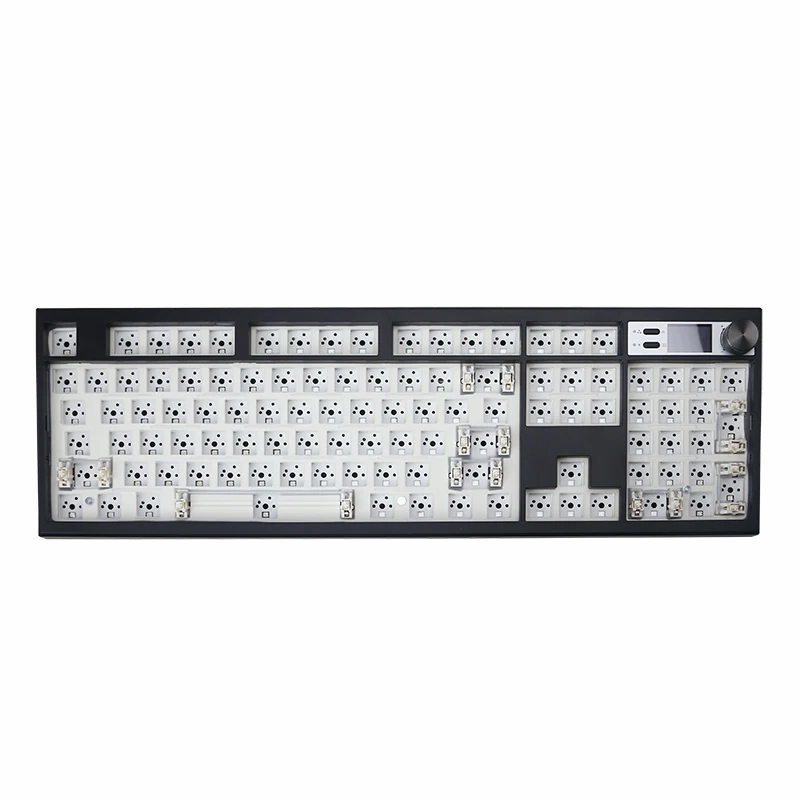 Kit de teclado mecánico GMK104, intercambiable en caliente, teclado para juegos compatible con bluetooth, estructura de junta retroiluminada a través de pantalla - imagen 2