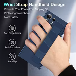 Funda Protectora Samsung Galaxy S25 Ultra con Correa de Muñeca Elástica