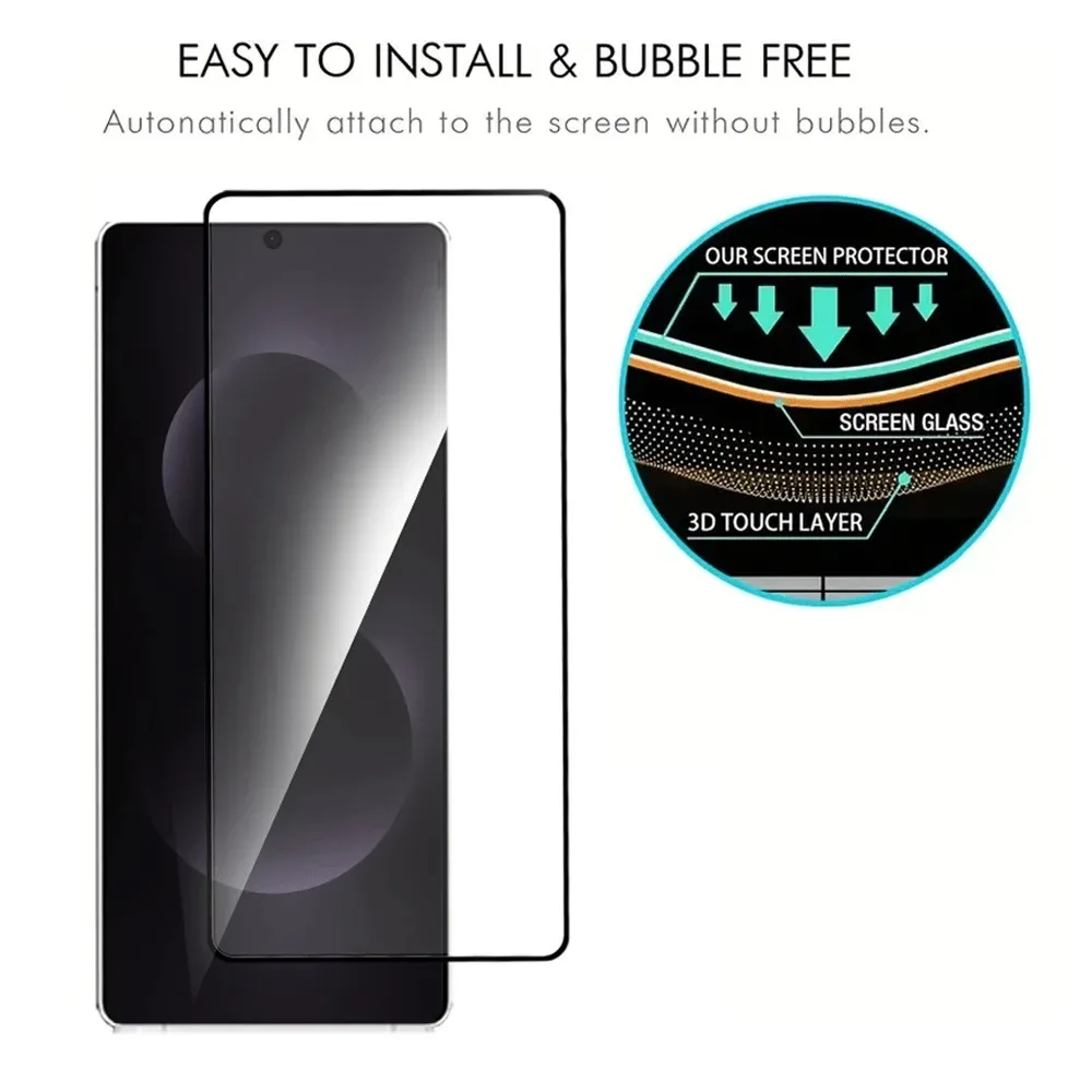 3 uds cubierta completa de vidrio templado para Samsung Galaxy S25 S23 S24 Ultra S22 S24 S20 Plus S23 S24 FE Protector de pantalla de alta definición - imagen 3