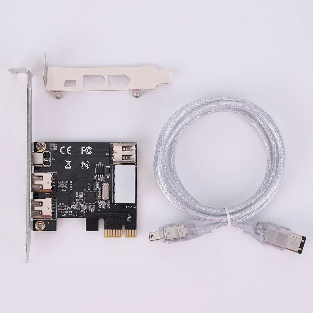 Tarjeta de captura de vídeo PCI-E 1X a 16X 1394 DV, adaptador Firewire de 6 pines a 4 pines, 3 puertos, controlador gratuito, accesorio de ordenador de escritorio - imagen 4
