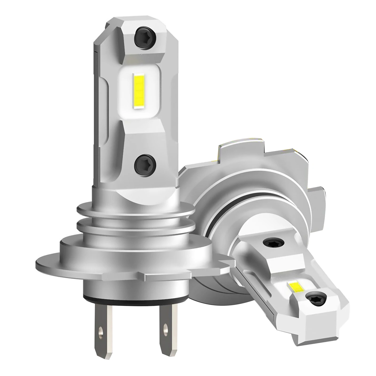 Bombilla LED H7 para faros delanteros de coche, minibombilla inalámbrica de 40W, 4000LM, 6500K, color blanco, 2 piezas - imagen 2