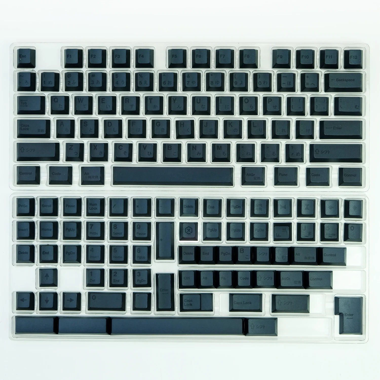 143 teclas BOB minimalista negro japonés teclas Cherry Profile Dye Sub PBT Teclado mecánico AULA F75 Ajazz AK820 Pro GK61 - imagen 5