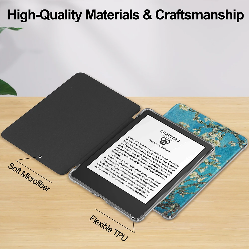 Funda transparente de TPU suave para Kindle Paperwhite Colorsoft 2024, 12. a generación, funda de 7 pulgadas, funda magnética - imagen 5