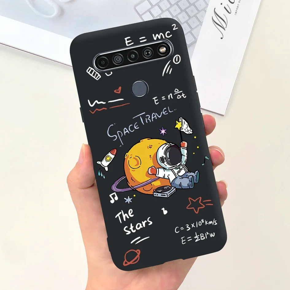 Para LG K51S funda LMK510EMW LM-K510 funda a prueba de golpes lindo astronauta fundas de teléfono de silicona suave para LG K41S LM-K410 LMK410EMW Coque - imagen 5