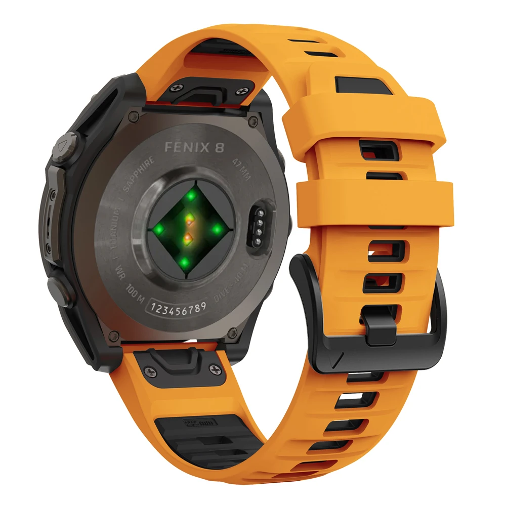 Correa de reloj Fenix8 1:1 para Garmin Fenix 8 Pro 47mm 51mm E 7 7X 6 6X 5 5X/Epix Pro/Enduro 3/970 QuickFit 22mm 26mm correa de silicona - imagen 3