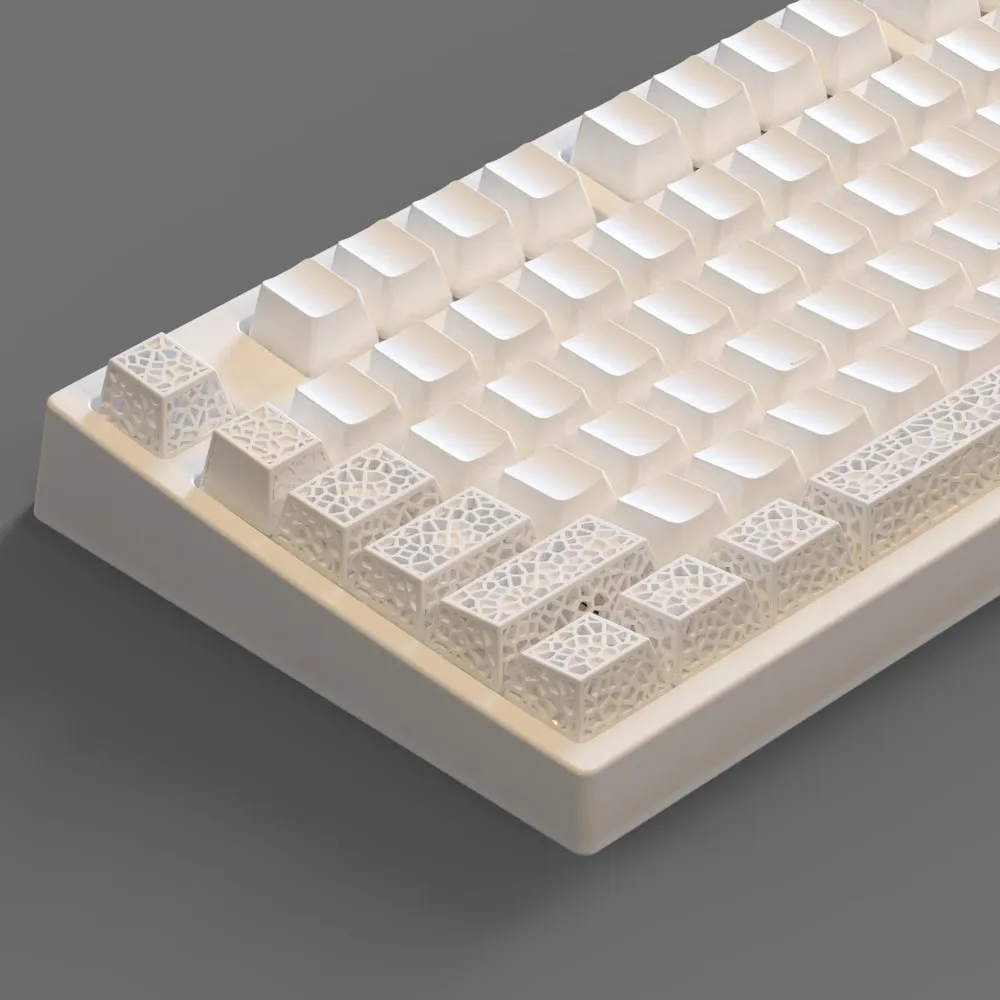 1 pieza de malla de perfil de cereza translúcido personalizado Keycap impresión 3D tapas de resina para teclado MX Switch ESC barra espaciadora Shift - imagen 5
