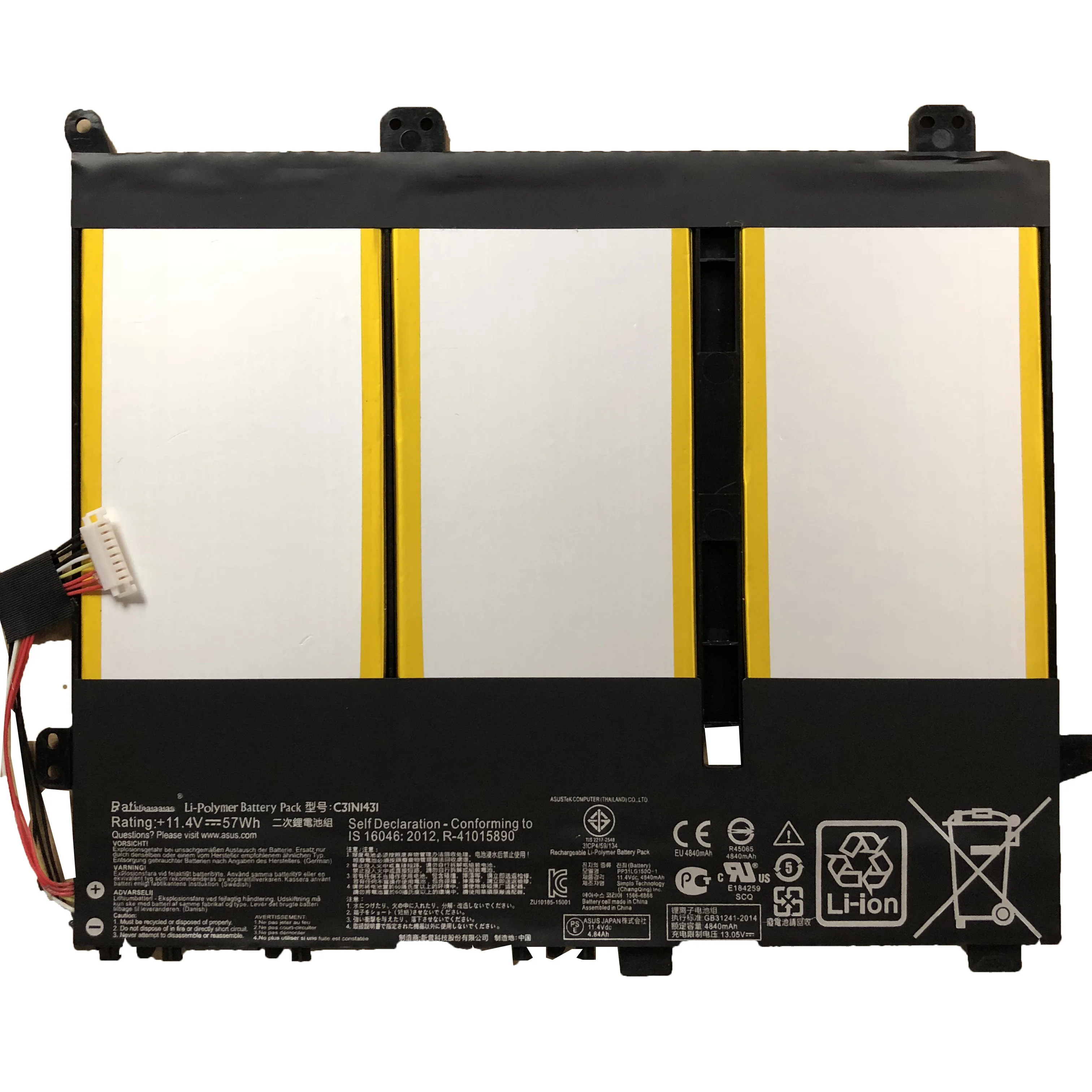 11,4 V 57Wh C31N1431 Original C31N1431 batería de ordenador portátil para ASUS Eee Book E Series E403SA 0B200-01600000 - imagen 3