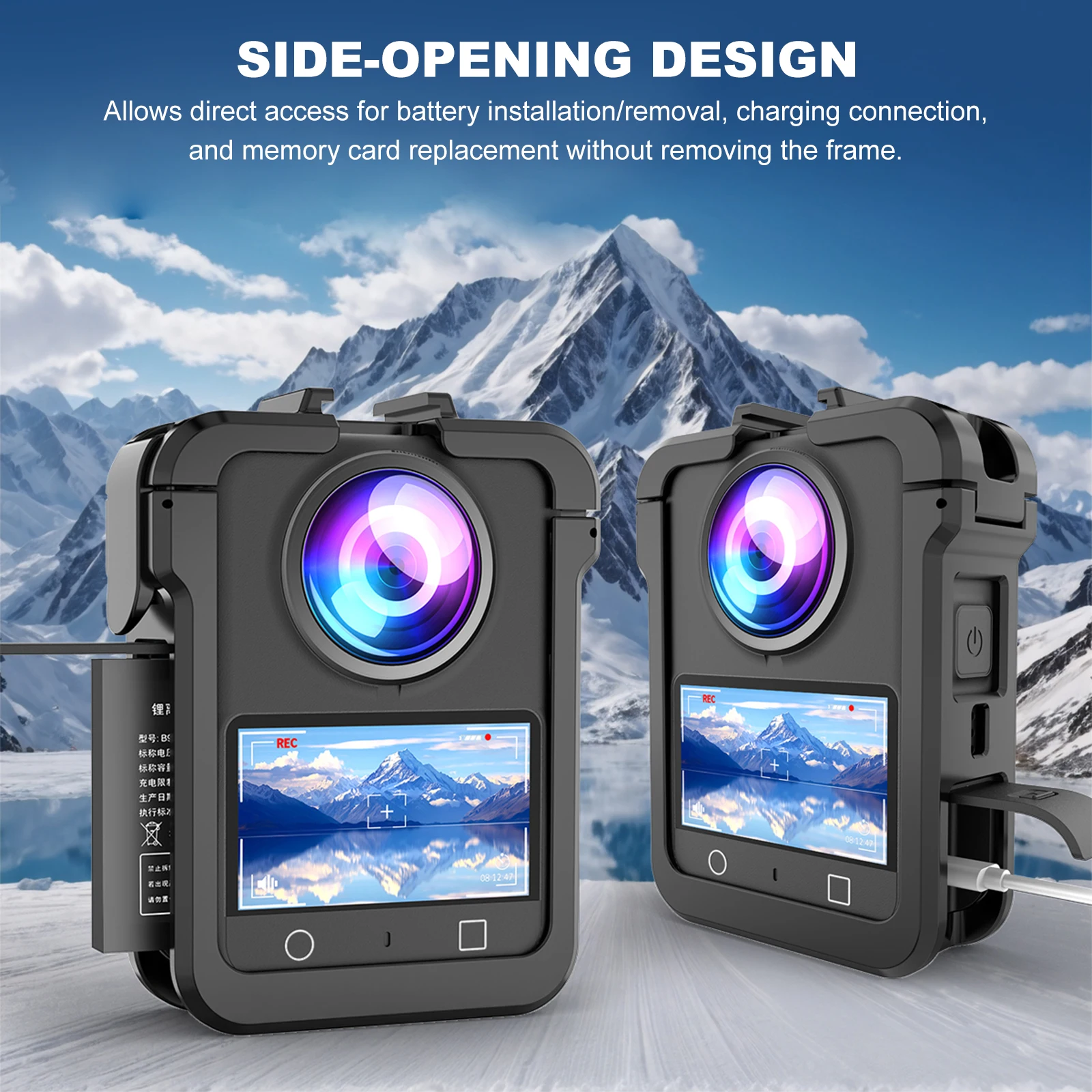 Funda protectora para DJI Osmo 360, cámara de acción, marco de jaula para conejos, jaula protectora para conejos de aleación de aluminio para DJI Osmo 360 - imagen 2