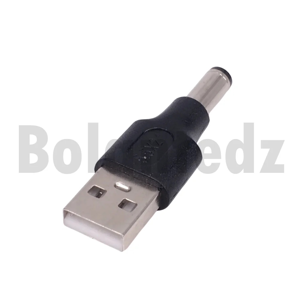 BolantedzUSB A a 5,5*2,1mm conector adaptador de conector CC para enrutador Mini ventilador altavoz DC 5,5x2,1mm macho a USB convertidor de enchufe de alimentación - imagen 3