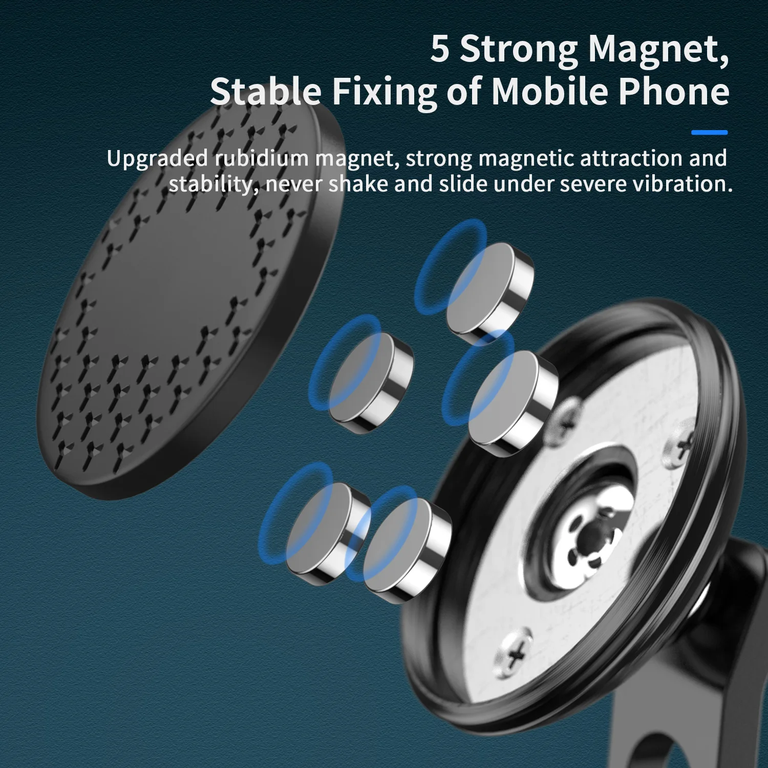 Soporte magnético de teléfono móvil para coche, salpicadero de soporte magnético para coche, GPS, Smartphone, iPhone, Huawei, Xiaomi - imagen 5