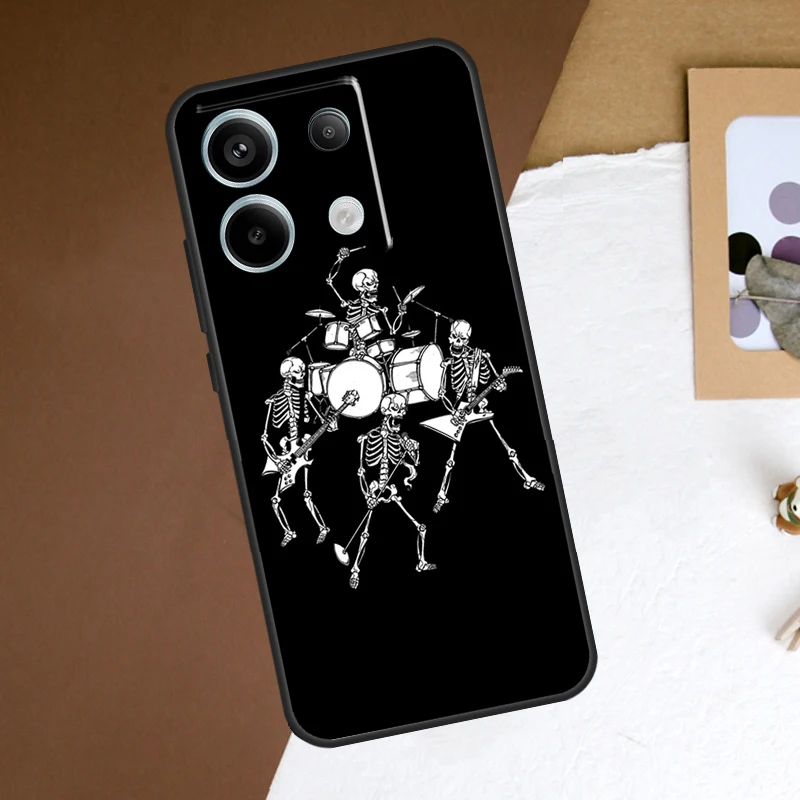Funda de tambor de instrumento Musical para Redmi Note 13 Pro Plus 9 10 11 12 Pro 9S 10S 11S 12S, cubierta para Redmi 12 C 10C 13C - imagen 2