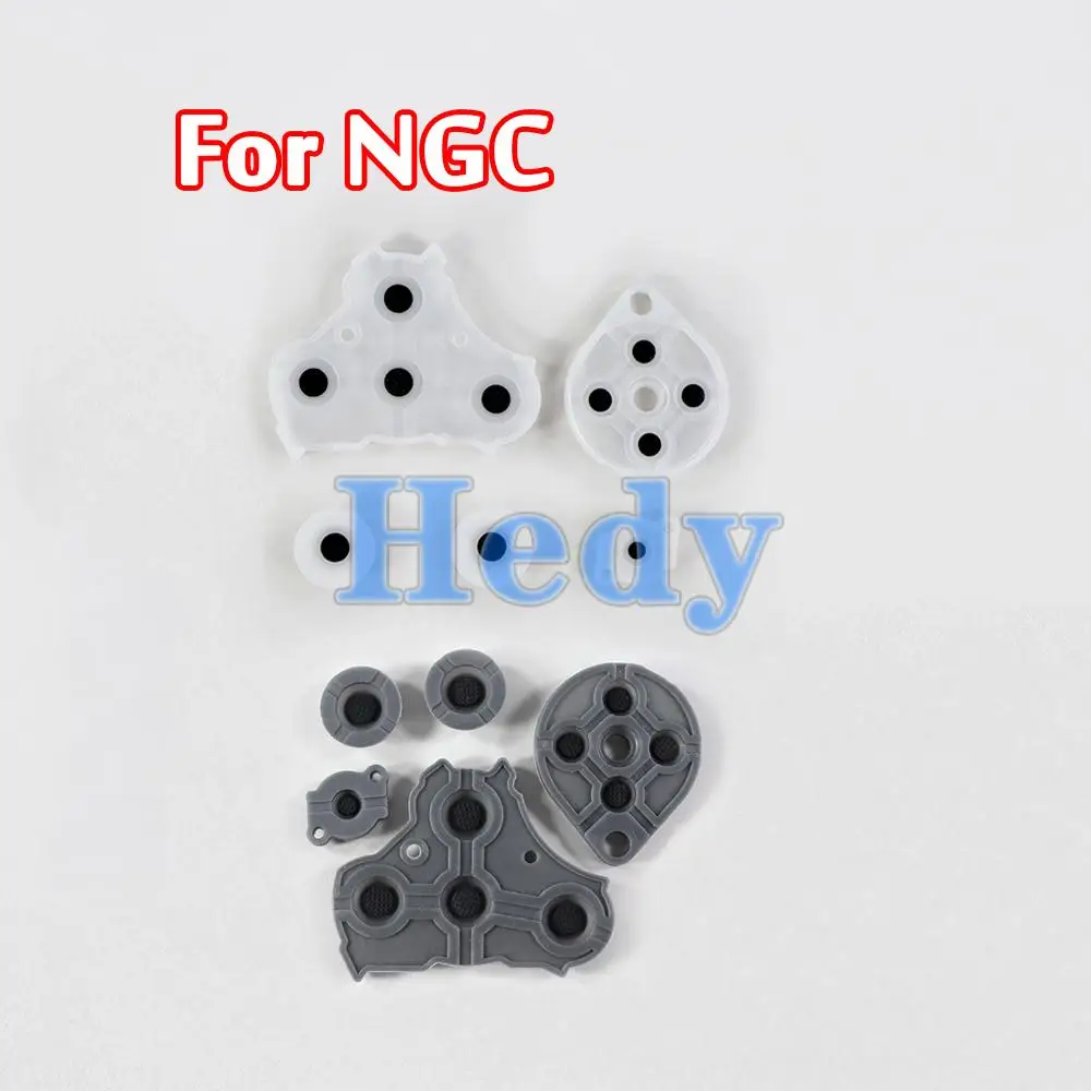 5 Juegos de repuesto para mando de Nintendo GameCube NGC, almohadilla de botón de silicona conductora - imagen 5