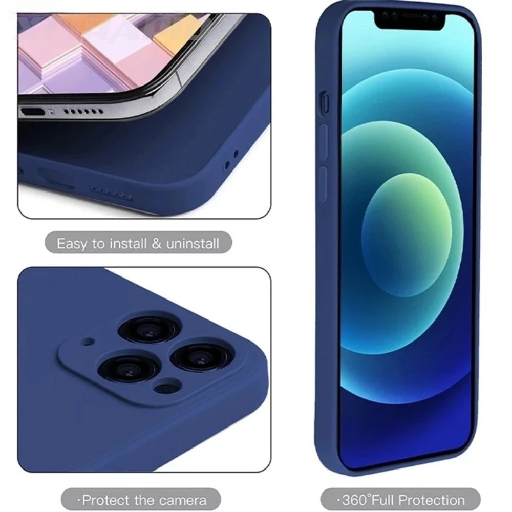 Funda de teléfono MagSafe de silicona líquida Original para iPhone 17 Air 16 E Pro Max 15 14 Plus 16e cubierta trasera suave de carga inalámbrica - imagen 5