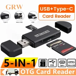Lector tarjetas USB-C OTG SD/TF y microSD para móvil y PC