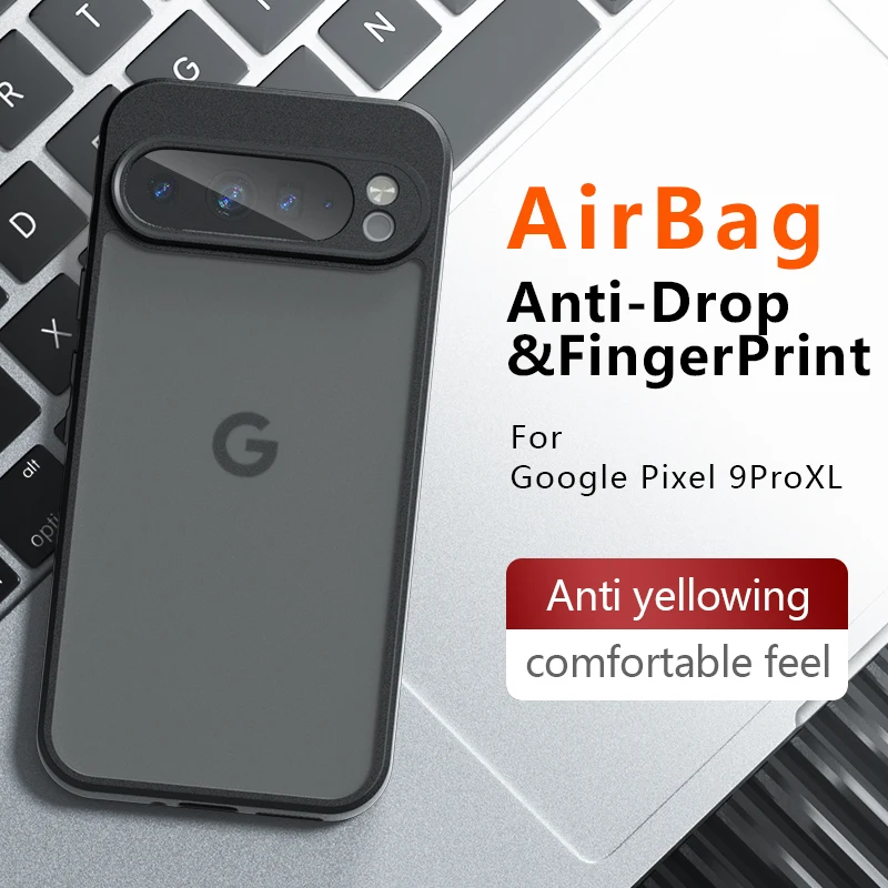 Para Google Pixel9 Pixel 9 Pro XL 5G Funda trasera a prueba de golpes Airbag anticaída protectora antihuellas mate Funda Coque - imagen 3