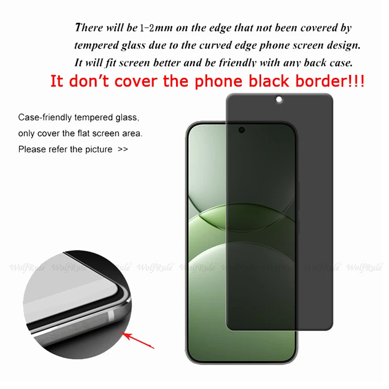 4 Uds para Huawei Nova 13 vidrio Huawei Nova 13 Nova13 Protector de pantalla de vidrio templado privacidad Anti-espía Huawei Nova 13 - imagen 2