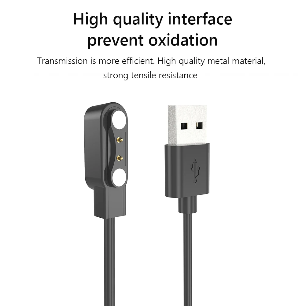 Adaptador de cargador de muelle para reloj inteligente, Cable de carga USB para COLMI I30, accesorios de repuesto - imagen 2
