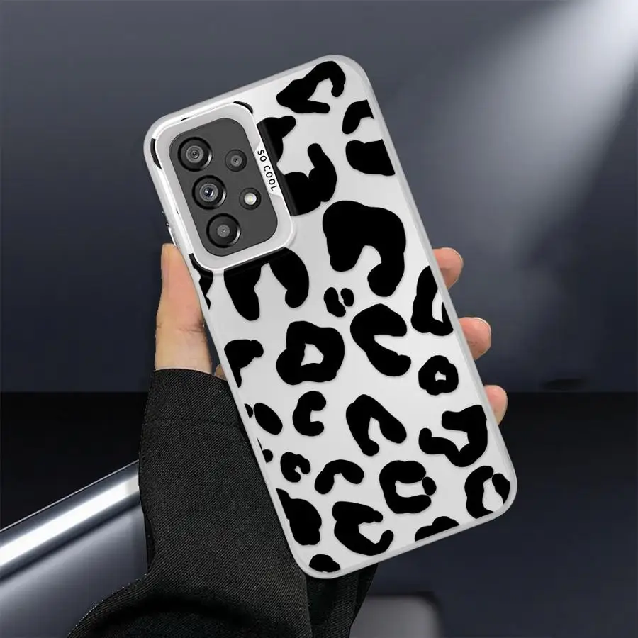 Funda blanda para Samsung Galaxy A54 A73 A26 A36 A51 A56 A55 A35 A52 A72 A53 A71 Arte leopardo - imagen 3