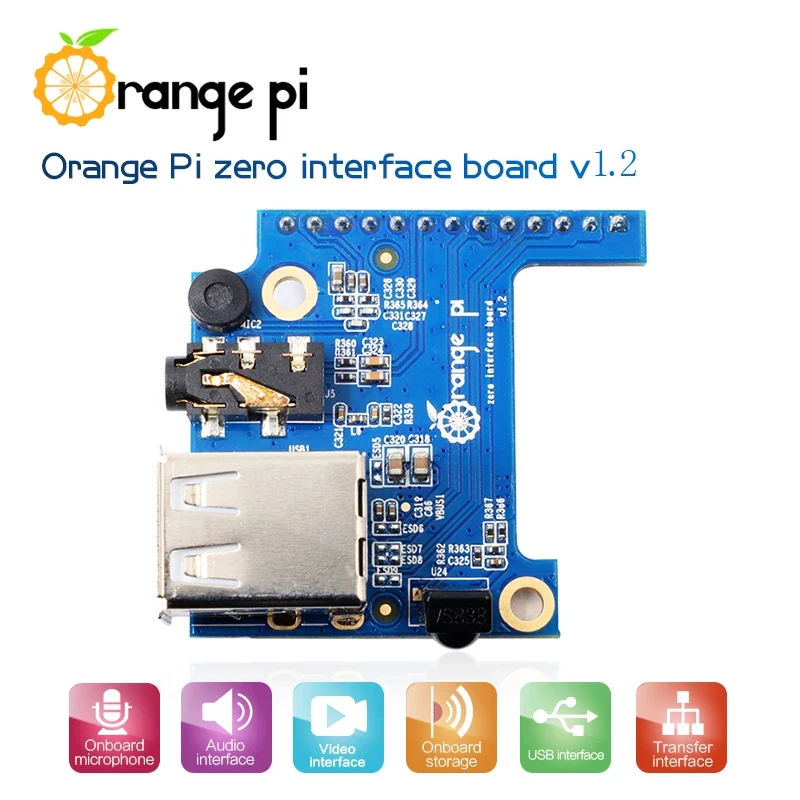 Placa de expansión Orange Pi Zero 2 USB 2.0 Tarjeta de expansión especial para Orange Pi Zero 2/Orange Pi Zero 3