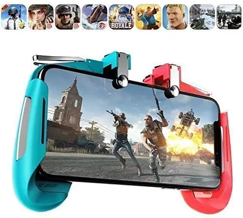 Para AK16 juego Joystick controlador de juego móvil disparadores Free Fire Pubg controlador móvil Compatible con Android IOS IPhone Xr X - imagen 4