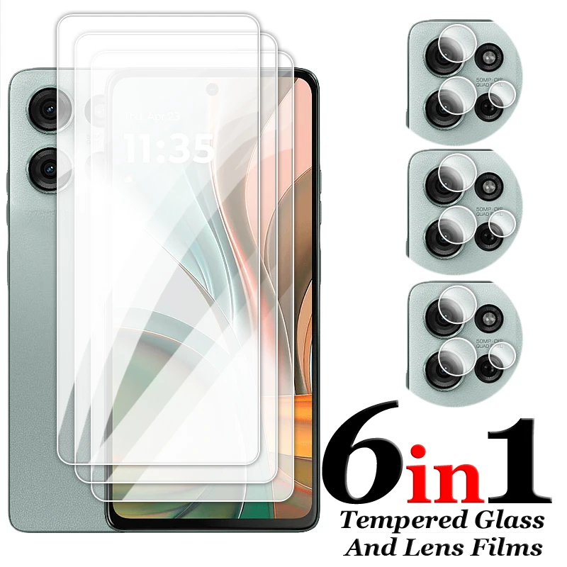 Protector de pantalla transparente HD para Moto G75, cristal templado de 6,78 pulgadas para Motorola Moto G75 5G - imagen 2