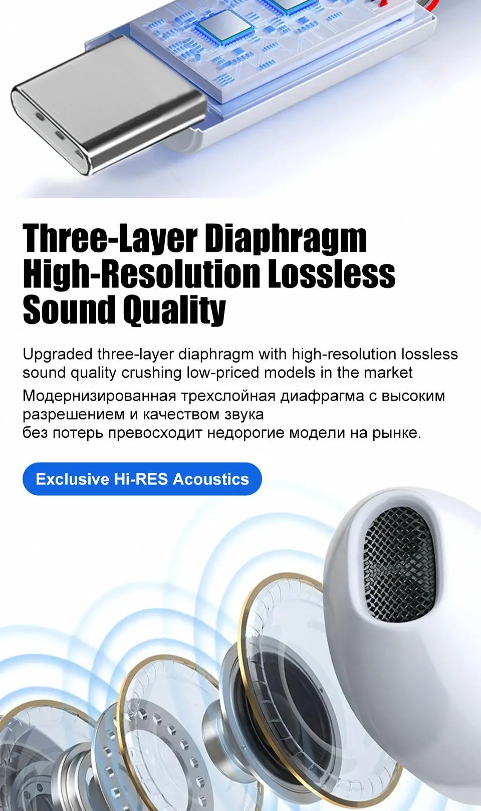 Auriculares con cable tipo C para Xiaomi 14, 13, 12, 11 Pro Ultra Lite, auriculares de 3,5 MM para Redmi POCO, Huawei, Samsung, accesorios - imagen 4