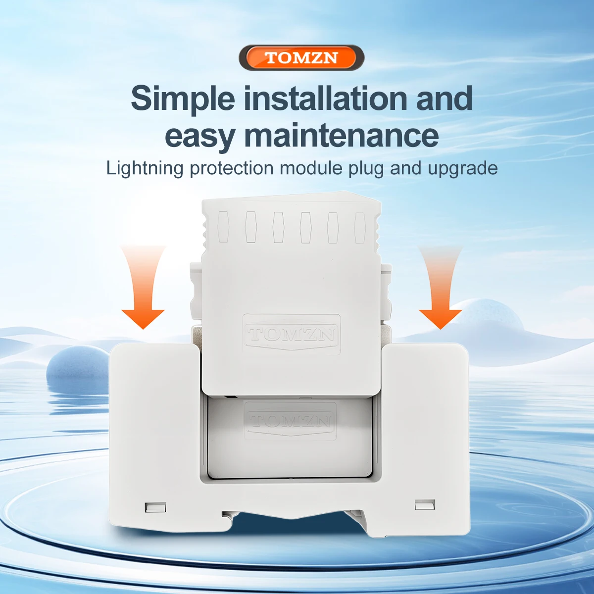 TOMZN AC SPD 4P 20KA ~ 40KA 275V Protector contra sobretensiones doméstico protección dispositivo descargador de bajo voltaje - imagen 5