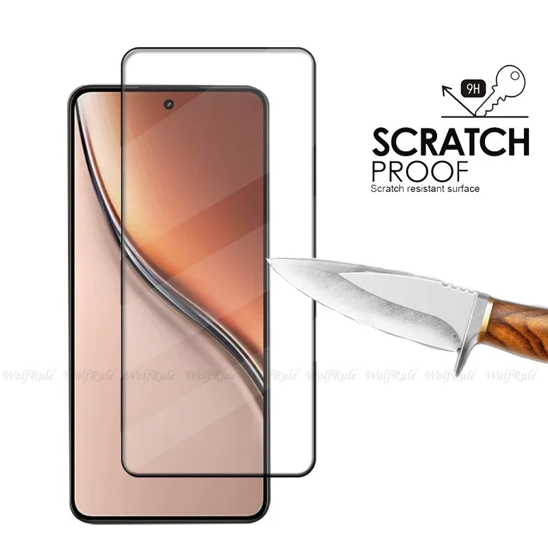 1/2/3/4 Uds para Realme P3 5G vidrio OPPO Realme P3 5G vidrio templado 9H cubierta completa pegamento Protector de pantalla Realme P3 5G - imagen 3